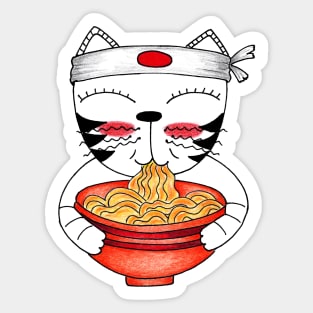 Yuna the Noodle Lover | A Comforting Feast Sticker